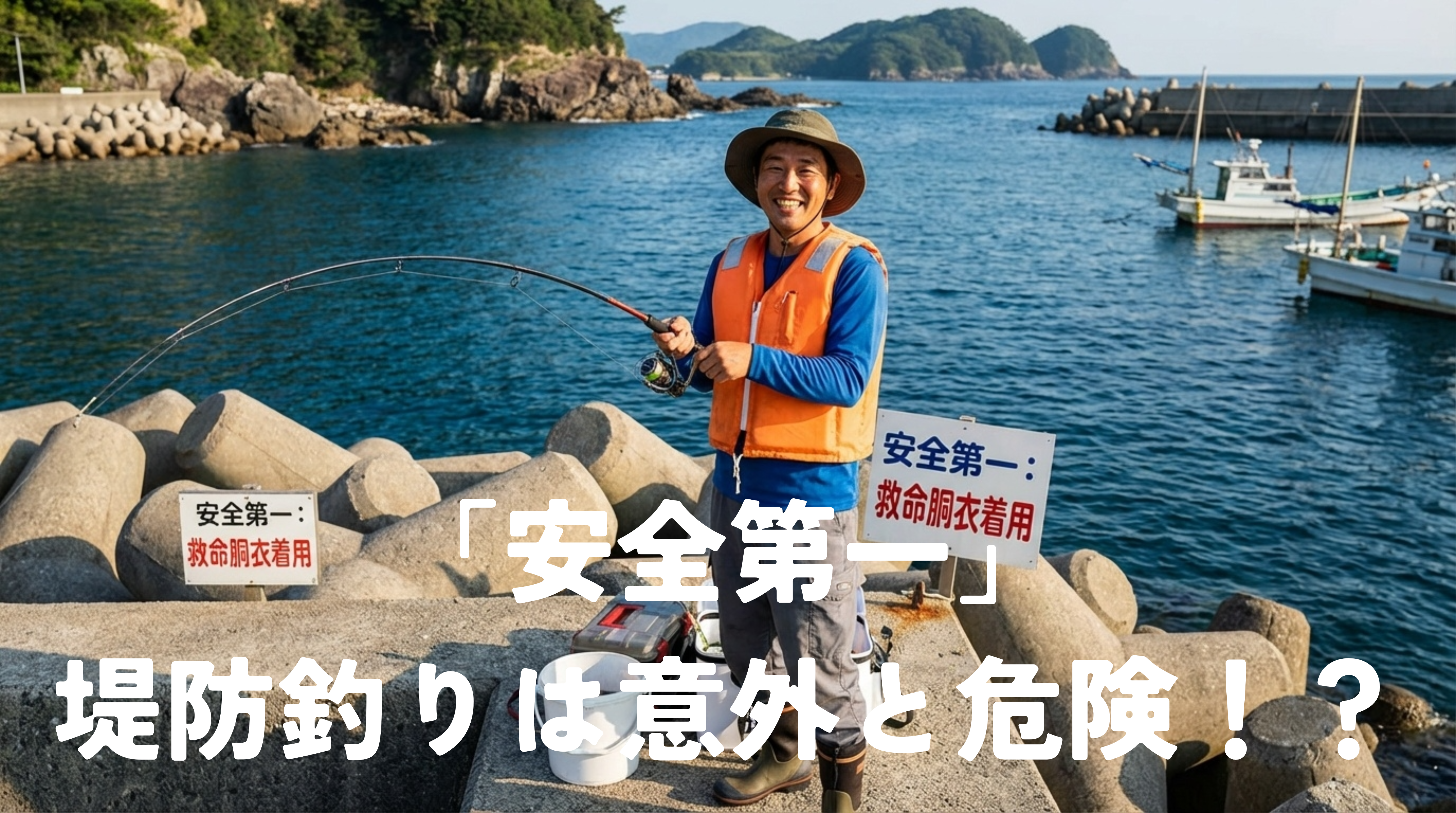 「安全第一」堤防釣りは意外と危険！？